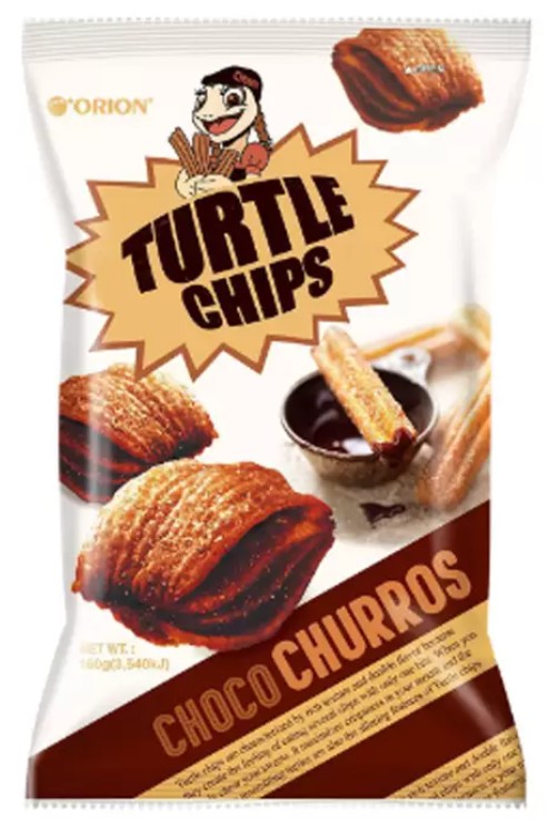 Orion Turtle Chips Choco Churros, 481g